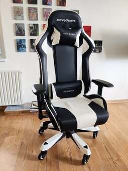 Herní židle DXRacer jako nová + profi kolečka zdarma
