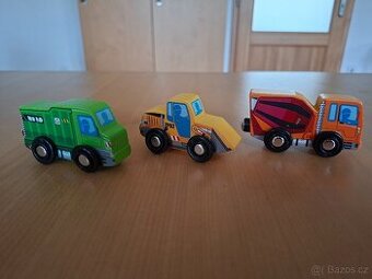 Dřevěná autíčka - set