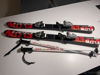 Dětské lyže ELAN 100 + přeskáče SALOMON 18 - lok. Prostějov