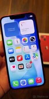 iPhone 13mini 128GB productRED červený vč.krabičky,batt 100%