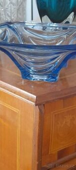 Skleněná mísa Václav Hanuš,  draperie