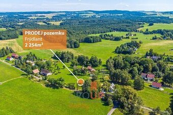 Prodej stavebního pozemku o rozloze 2 254 m², Frýdlant