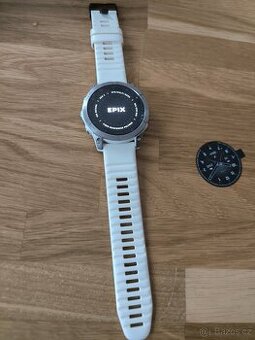 Garmin Epix (Gen 2) Sapphire - Titan/White Silicone Band