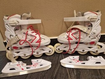 rostoucí brusle Tempish 33-36  2v1 - lední i inline