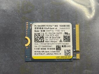 Jak nový WD PC SN5000S SSD 2230 NVME 1TB