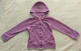 Fialová dívčí mikina pro 5-7leté slečny, vel.122