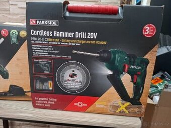 Nové aku vrtací kladivo Parkside PABH 20-Li C3