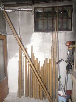 Bambus tyče mix, 1-3m, průměr 3-8cm