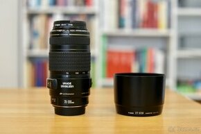 Canon EF 70-300mm f/4,0-5,6 IS USM + UV filtr + clona