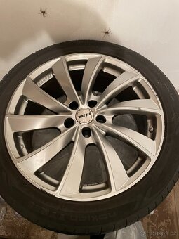 4x Alu disky Rial 5x112 na letních pneu 245/45 R19