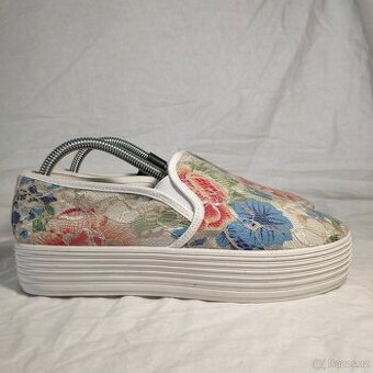 ❗❗ JULIET, VELIKOST 40, DÁMSKÉ SLIP-ONS BOTY NA PLATFORMĚ❗❗