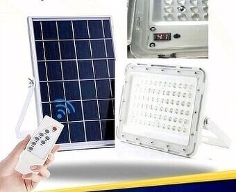 LED reflektor 100W se solárnim panelem