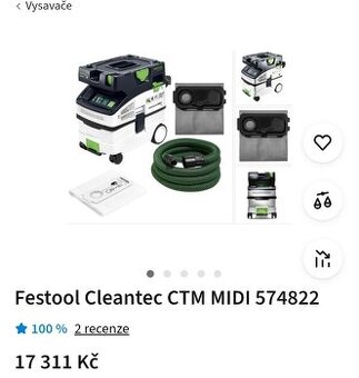 Festool 3M Vysavač Bruska brusivo tmely