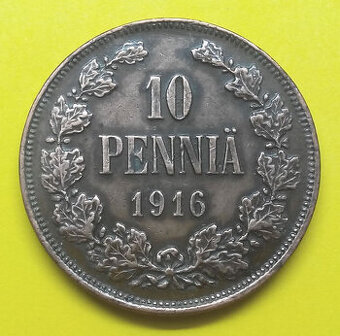 Stará mince r. 1916 Mikuláš II.