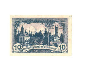 nouzová bankovka 10 Heller z Putzleinsdorf (1920)