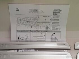 Prahové išty s logem Vw Passat 3C0071305 Originál - 1