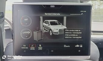 Tablety Audi Q7 s držáky do sedadel
