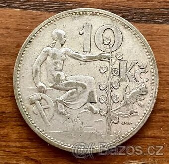 10 Korun Československo 1931