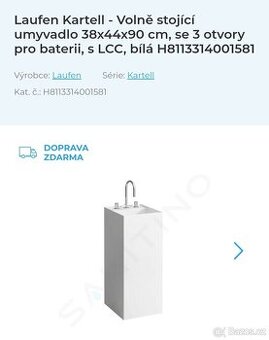 Luxusní set Laufen Kartell umyvadlo + baterie