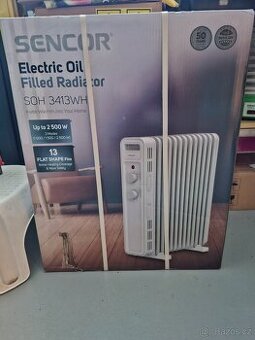 Olejový radiátor SENCOR SOH 3413WH - 2500W (nový)