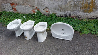 Staré WC mísy a umyvadlo Laufen - vše nepoužité