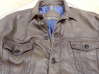 Kožená bunda Massimo Dutti - XL - jako nová