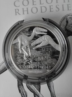 Stříbrná mince Coelophysis, 1oz , číslovaná