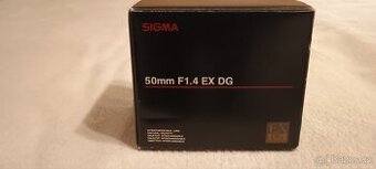 Sigma 50mm f/1,4 pro Canon EF