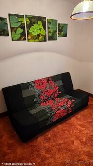 Menší rozkládací pohovka