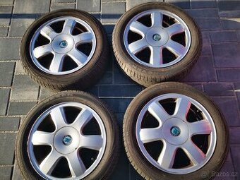 Alu kola 5x100 6J x 15 H2 ET43 + Nexen 195/50 R15 letni