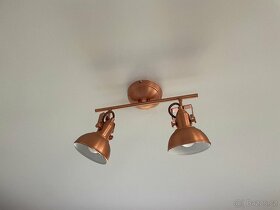 Stropní svítidlo měděné