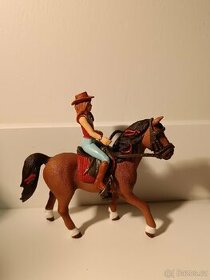 Schleich kůň s jezdkyní