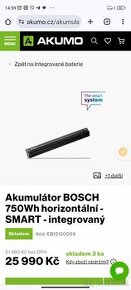 Baterka Bosch 750 Wh