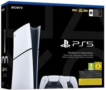 PS5 (slim) Digital Edition 1TB 2 ovladače