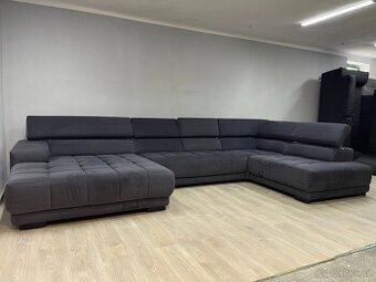 Tm. modrá sedací souprava