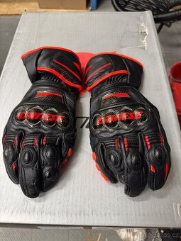 Dainese composite rukavice black/red/carbon