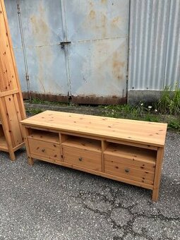 Ikea Hemnes Tv komoda sv. hnědé mořidlo, masiv
