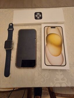 Iphone 15Plus,256GB,žlutý a apple watch SE (2.gen)