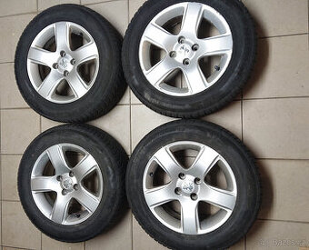 ALU disky Peugeot se zimními pneu 215/60/R16