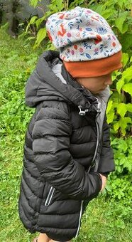 Dívčí zimní , prošívaná bunda - nepromokavá vel. 104