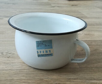 Retro smaltovaný nočník Sfinx