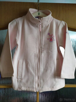 BAVLNĚNÁ RŮŽOVÁ MIKINA NA ZIP DISNEY VEL.104