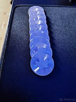 Investiční stříbrné mince 10x Maple Leafs 1OZ silver