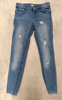 Džíny s dírami, vel. 140, PEPCO