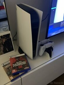 PS 5 + 2 gamepad + 2 game.