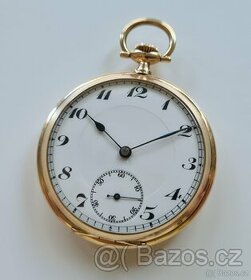 Pánské zlaté kapesní hodinky 14K - 1