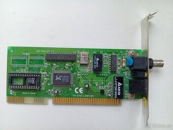 Retro grafická a síťová ISA karta – S3 Trio64V+ + Realtek RT