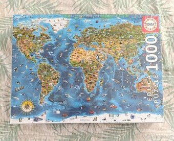 Nové puzzle mapa Educa 1000