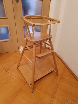 Dětská rozkládací jídelní židlička/stolička