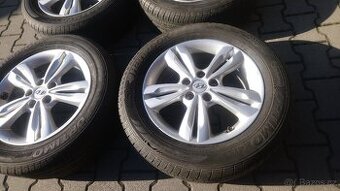 ORIGINÁL al kola 17 5x114,3 HYUNDAI + letní pneu - 1